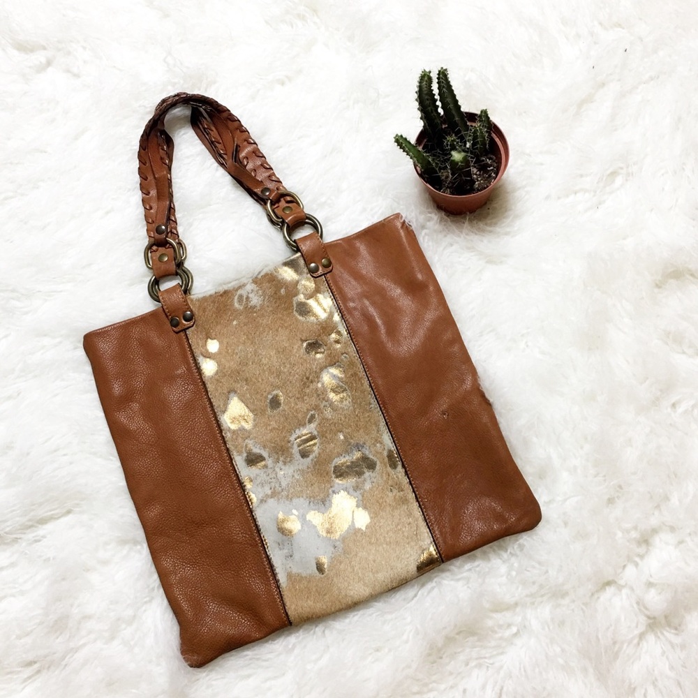 Maurizio Taiuti Leather Calfskin Tote